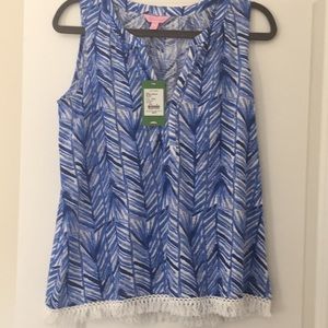 Lilly Pulitzer sleeveless Kipper Top